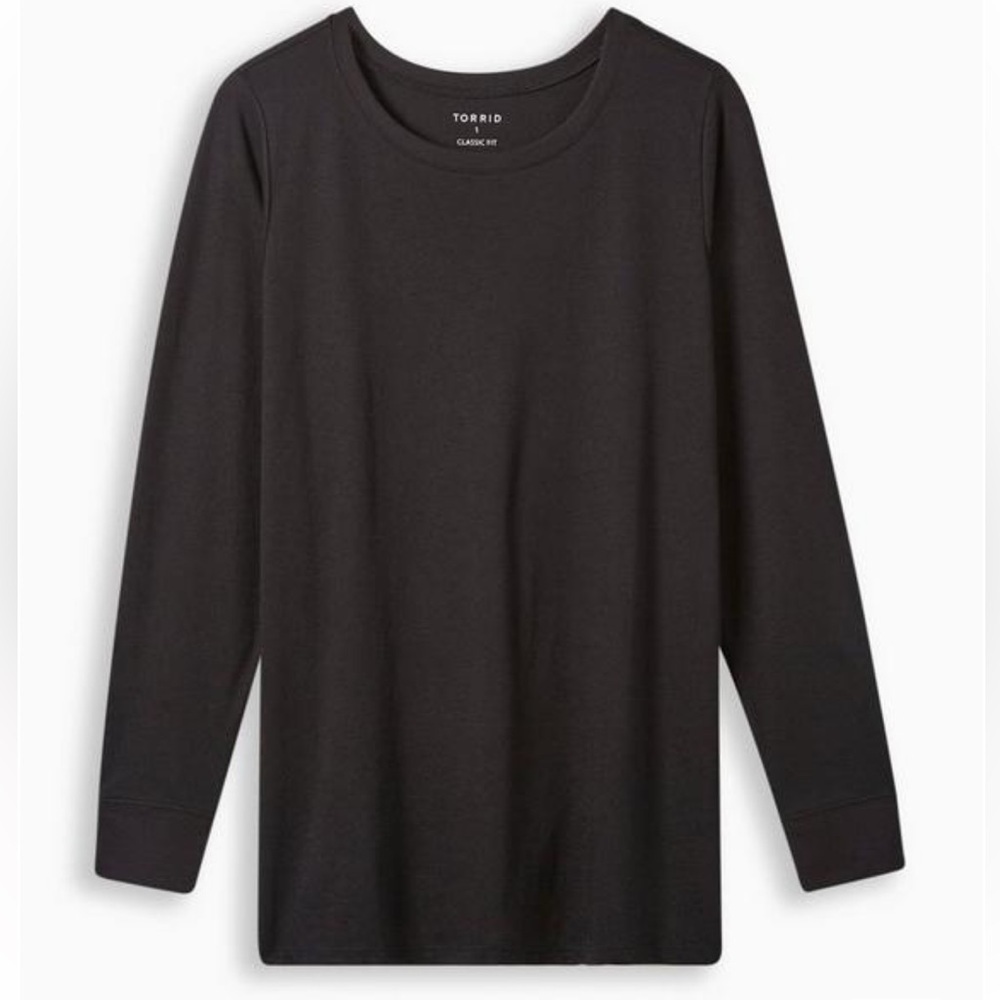 New!‎ Torrid sz 3 Everyday Signature Jersey Crew Neck Long Sleeve Tee 3X